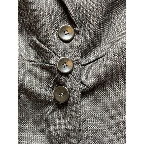 Body By Victoria Suit Jacket Women 8 Medium Charcoal Gray Single Breasted Blazer - Picture 4 of 10